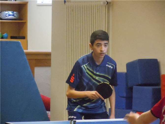 Unglücklich gegen die TTG Kalenborn/Altenahr I verloren Spieler Paiman Schad aus der 2. Jugendmannschaft der DJK Mayen. Foto: privat