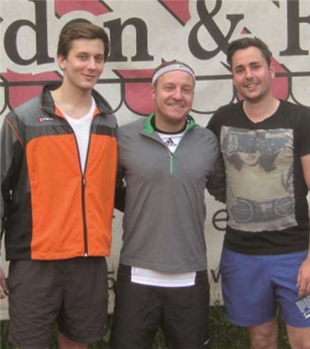 Spieler der Herrenmannschaft: Lukas Schmalebach, Pierre Leiendecker und Niklas Weber. privat