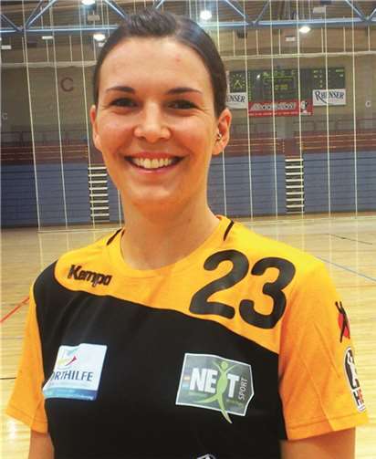 Spielerin Eva Frank von den Vulkan-Ladies. privat