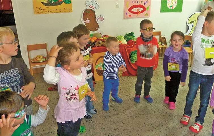 Spielerisch lernten die Kinder, wie wichtig eine gesunde Ernährung ist. privat