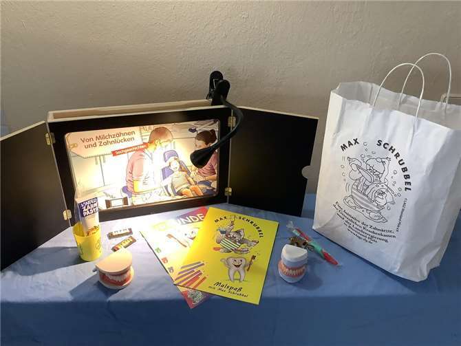 Spielerisch wurde das Thema Zahngesundheit den Kindern der Kita Spatzennest nähergebracht.  Foto: Stadtverwaltung Sinzig