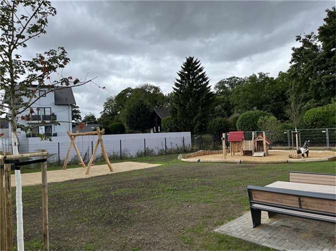 Spielplätze in Sinzig: Wiederaufbau kurz vor dem Abschluss Spielplatz Am Teich in Sinzig. Foto: Stadt Sinzig