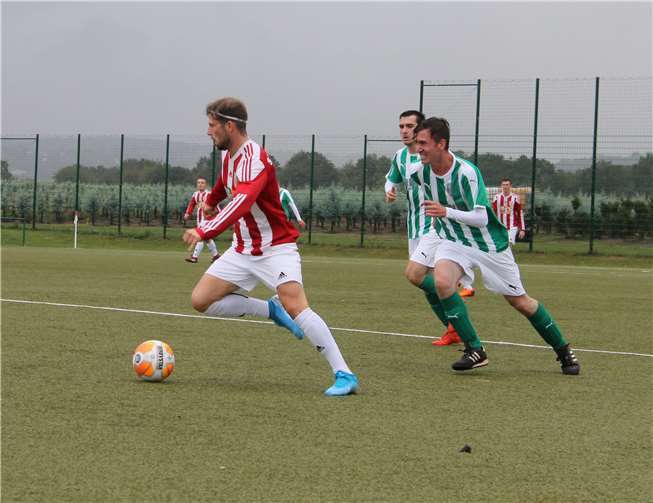 Spielszene des SV Kripp aus der Begegenung mit dem SV Berg-Freisheim.