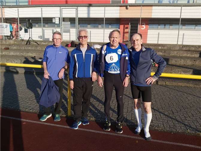 Sportfest in Simmern: v.l. Bernd Bocklet, Hans Dott, Kurt Schüller, Wolfgang Custodis. Quellen: SV Urmitz