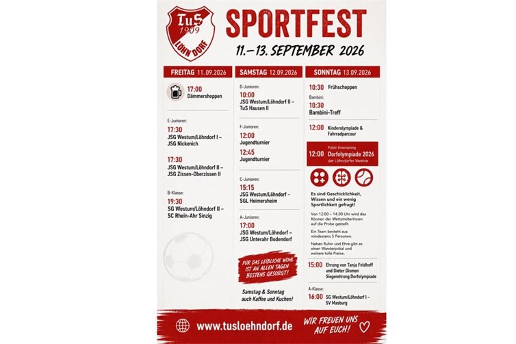 Sportfestprogramm