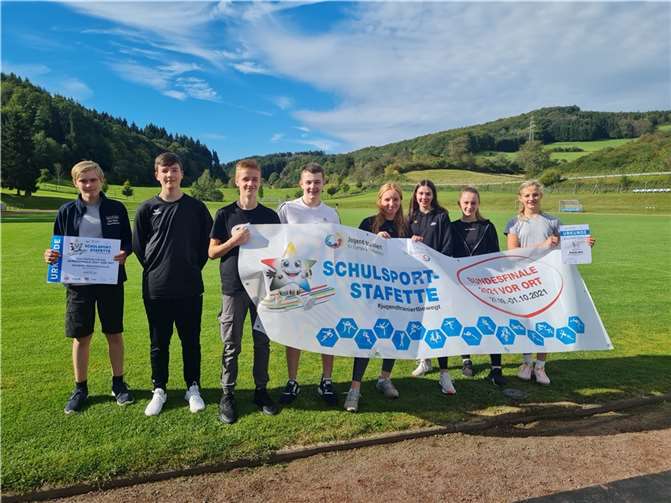 Sportlehrer Stephan König war sehr zufrieden mit den Leistungen seiner Sportlerinnen und Sportler und ist überzeugt, dass die neuen Projekte ein deutliches Signal für den Schulsport aus der Pandemie heraus sind und einen Neuanfang für den Wettbewerb „Jugend trainiert“ darstellen.Foto: privat