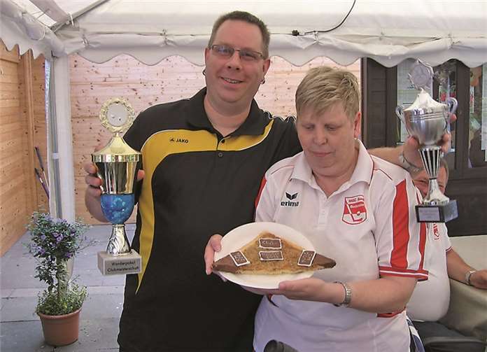 Sportwartin Monika Knetsch, Clubmeister Markus Zander.privat