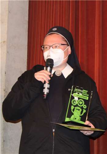 Sr. Christamaria erhielt den Preis als beste Coachin.