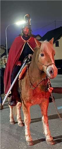 St. Martin auf seinem Pferd.