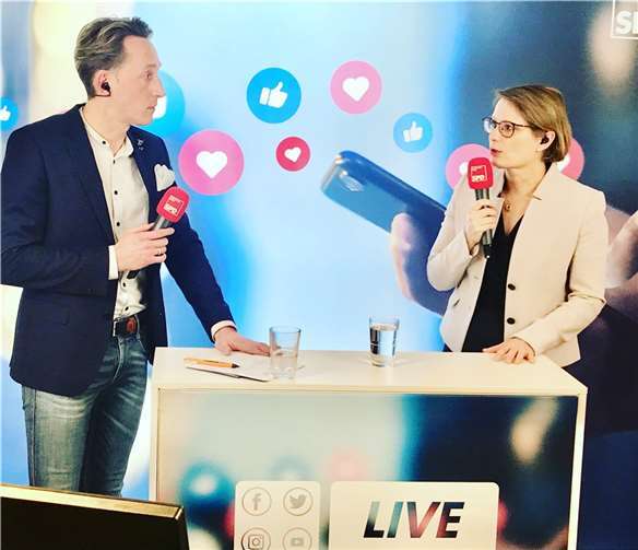 Staatsministerin Stefanie Hubig und Marc Ruland. Foto: privat