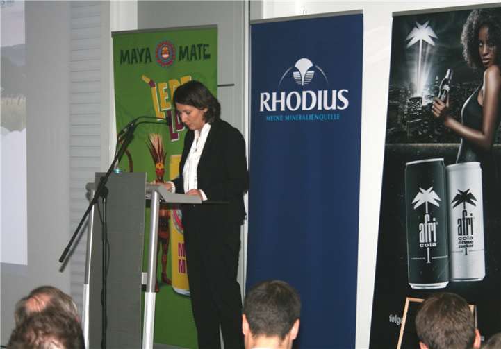 Staatssekretärin Daniela Schmitt vom rheinland-pfälzischen Wirtschaftsministerium bei ihrem Grußwort.