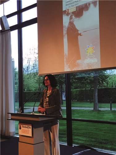 Staatssekretärin Jacqueline Kraege lud in das „Schaufenster“ von Rheinland-Pfalz nach Berlin ein.privat