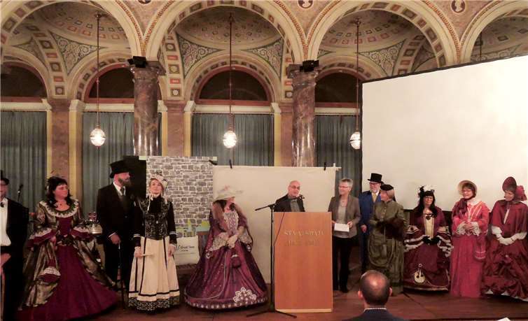 Stadtbürgermeister Abt konnte auch internationale Gäste von anno dazumal begrüßen. BSB