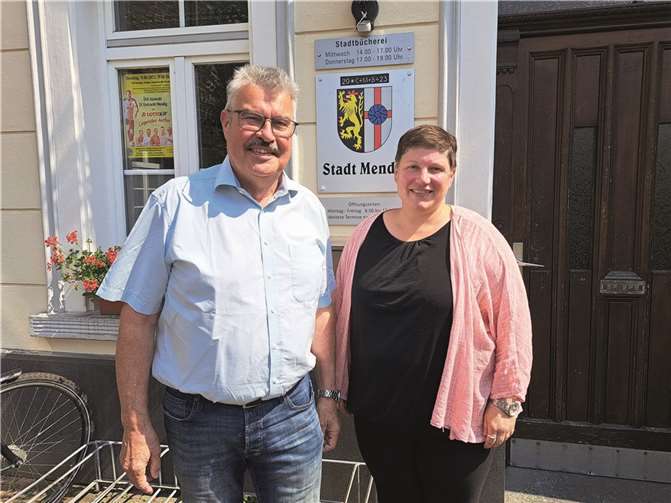 Stadtbürgermeister Hans Peter Ammel und Silvia Bömerich-Mintgen.