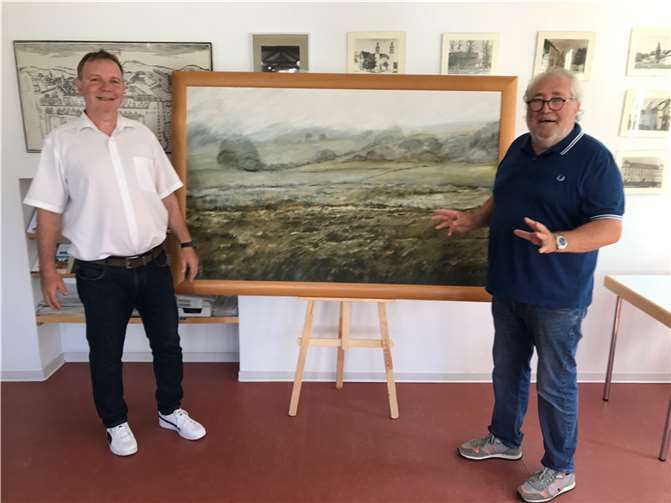 Stadtbürgermeister Thomas Vis (l.) mit Uwe Langnickel  Foto: Marita Klose/Stadtverwaltung