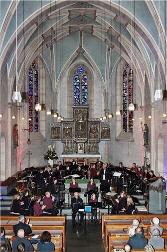 Stadtorchester Adenau mit Dirigent Harrie Boers, in der Adenauer Pfarrkirtche St. Johannes d.T.