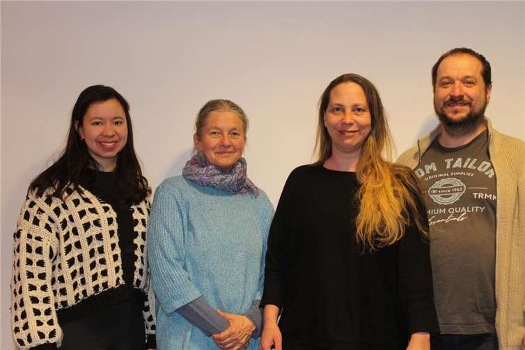 Stadtratsfraktion BÜNDNIS 90/DIE GRÜNEN, v.l.: Sarah Rößel, Birgit Stupp, Kristina Schmidt, Christoph Scheuer. Foto: