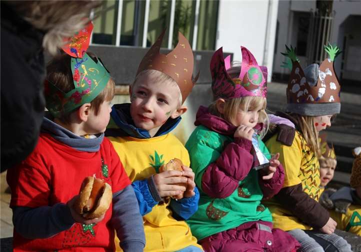 Stärkung nach dem Zug