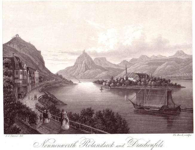 Stahlstich von Th. Beck nach einer Zeichnung von J. J. Tanner. Quelle: Rathausverein Oberwinter