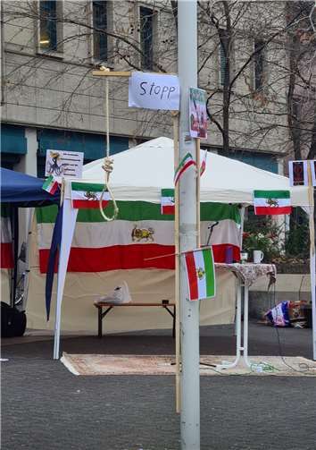 Stand auf der Kundgebung. Quelle: AfD Koblenz