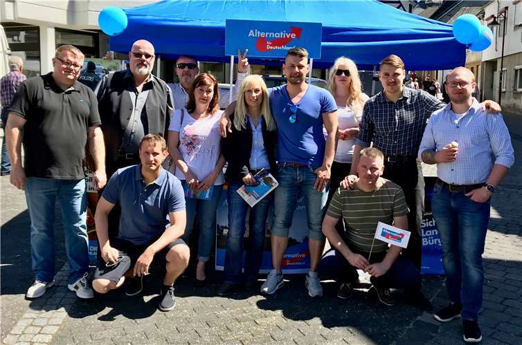 Stand der AfD am Frühlingsmarkt in Dierdorf. privat
