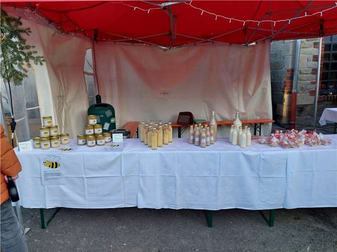 Stand der Möhnen am Adventszauber.