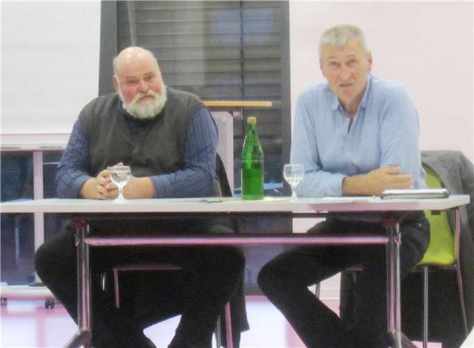 Standen Rede und Antwort: Ulrich Schreiber (li.) und Uwe Hüngsberg. Paul Schmitz
