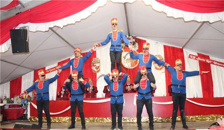 Starke Artistik bot das Walbeze Männerballett.