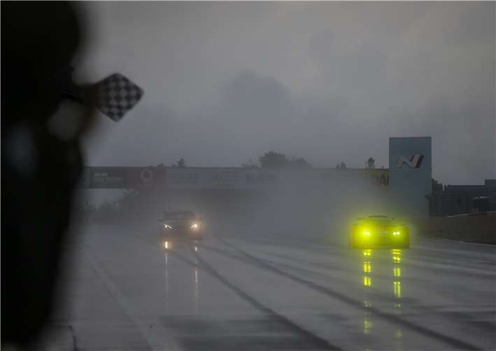Starker Regen am Samstagmorgen.