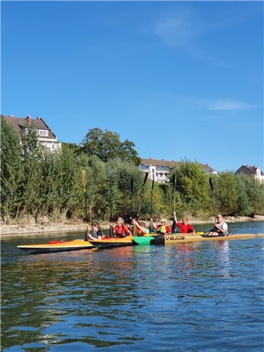 Start der Kanutour war in Vallendar. Von hier führte die Fahrt um die Insel Niederwerth, vorbei an Engers bis nach Neuwied zum heimischen Bootshaus.Foto: privat
