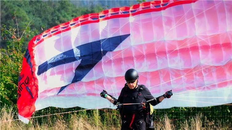 Start mit der Seilwinde.