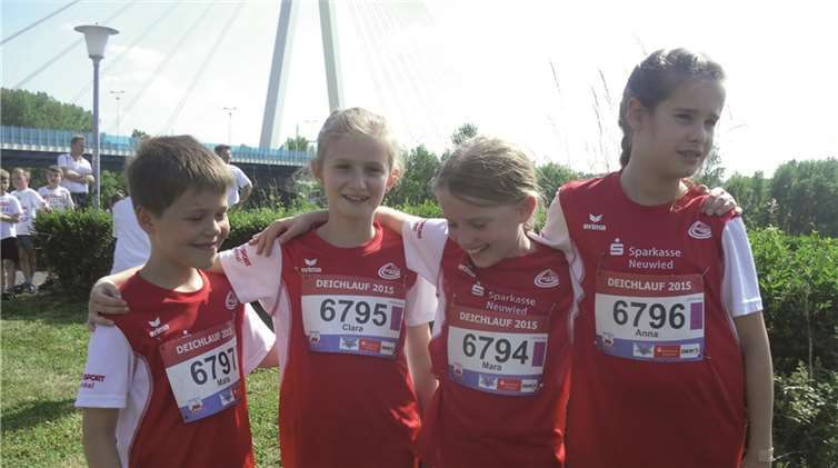 Startke Leistungen zeigte auch der Nachwuchs der AK U10 (v.li.): Mats, Clara, Mara und Anna.
