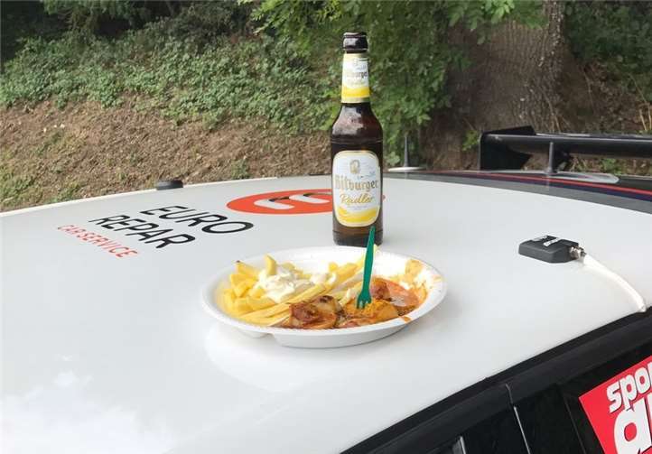 Statt eines Rennens um das Podium gab´s Currywurst in Breitscheid. Achim Nett