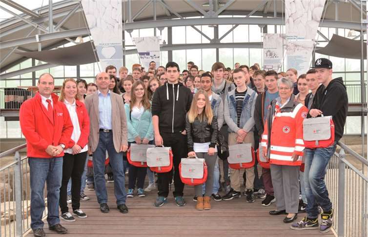 Statt in die Schule ging es für die Schülersanitäter aus Mayen-Koblenz in das Römerbergwerk Meurin nach Kretz.