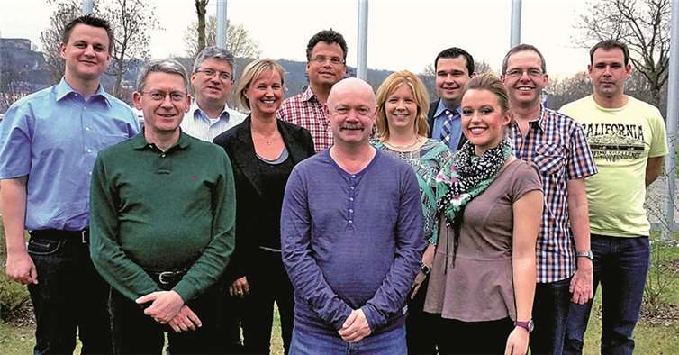 Stefan Klein, Harald Gilberg, Stefan Strunk, Anja Petrikowski-Lind, Heiko Früh, Dietmar Wolf, Daniela Illmer, Sven Alsbach, Myriam Hilfenhaus, Bernd Feith, Marc Burkard (v.l.n.r.). privat