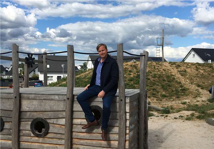 Stefan Pohl nimmt sich die Spielplätze der Stadt genauer unter die Lupe.Foto: privat