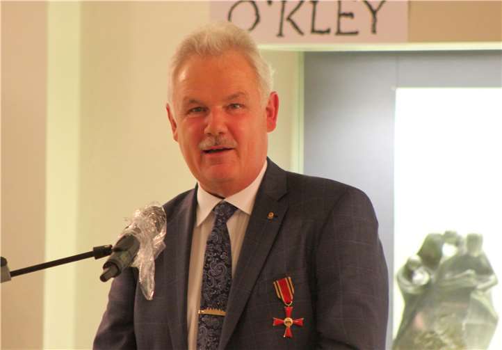 Stefan Raetz bei seiner Dankesrede.