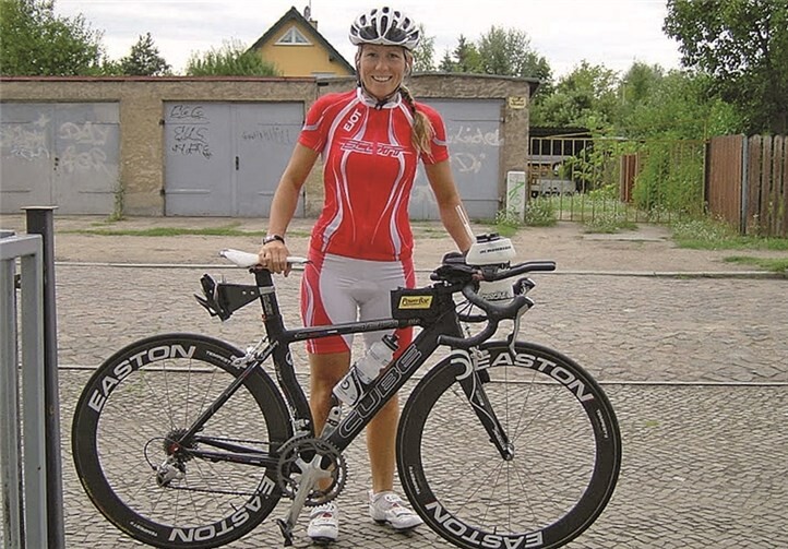 Steffi Steinberg legte 90 Kilometer auf dem Rad zurück.Privat