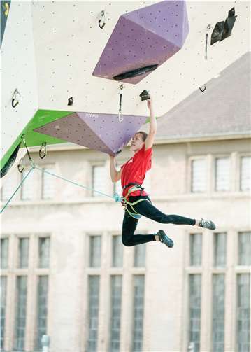 Stella Jordans im Lead Finale, 3. DJC Heilbronn. Foto: P. Vekla