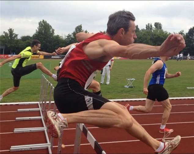 Stephan König aus Rodder wird Deutscher Meister über 400 Meter Hürden. Foto: Privat