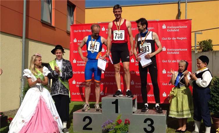 Stephan König machte den ersten Platz über 400 Meter Hürden.privat