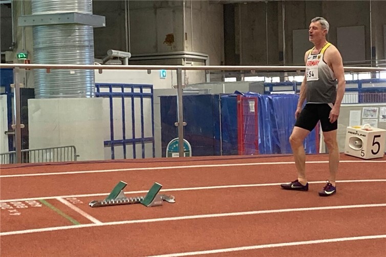 Stephan König vor dem 200m Lauf