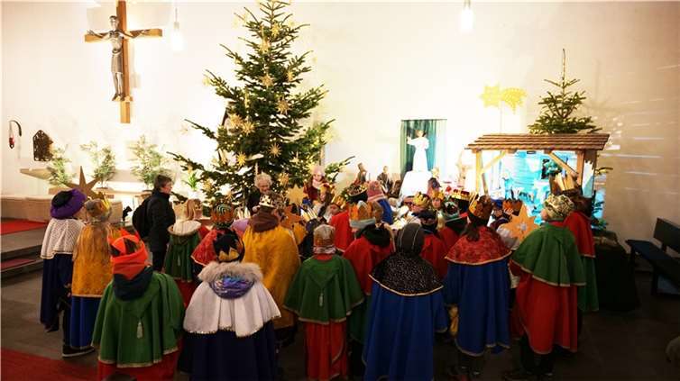 Sternsinger in Weibern.  Foto: privat