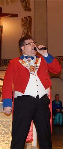 Stimmgewaltig am Mikrofon: KUK-Präsident Christoph Hahn.