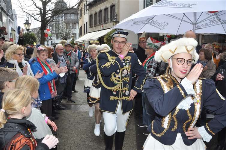 Stimmung bei den Einmärschen.