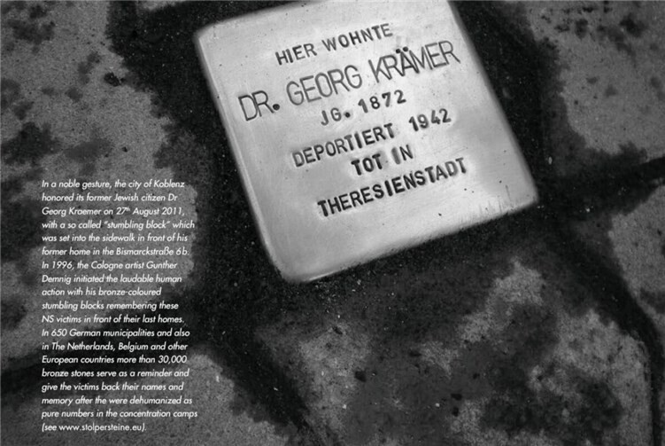 Stolperstein in der Bismarckstraße Nr. 6 für Dr. Georg Krämer