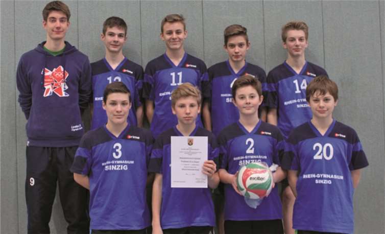 Stolz auf die wohlverdiente Urkunde (vorne v.li.): Jan Ketterer, Dennis Lemke, Sebastian Lieder, Michael Dickopf, (hinten v.li.): Manuel Michno,Jan Wenner, Max Schauff, Reico van Wees und Luca Faiazza. privat