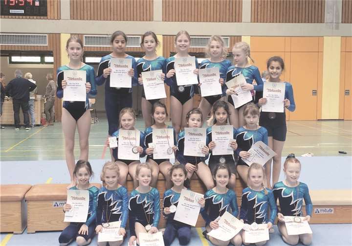 Stolz präsentierten sich die Turnerinnen des TV Weißenthurm.privat
