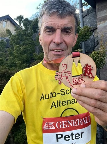 Stolzer Finisher: Peter Schmitz vom SV Blau-Gelb Dernau