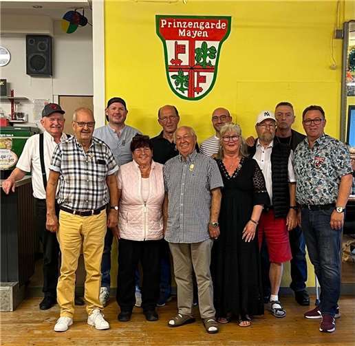 Strahlende Gesichter bei den geehrten Mitgliedern.